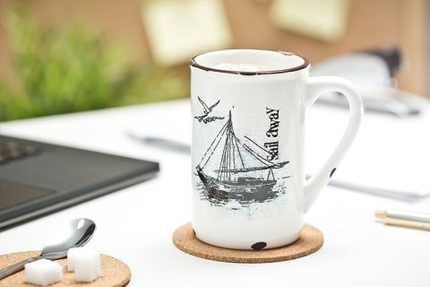 Porcelanowy kubek retro -Sail away Porcelanowy kubek retro -Sail away