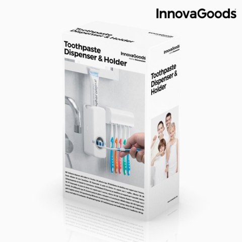 Dozownik do Pasty do Zębów z Uchwytem na Szczoteczki InnovaGoods Dozownik do Pasty do Zębów z Uchwytem na Szczoteczki InnovaGoods