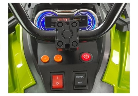 Quad na Akumulator BDM0906 Pompowane Koła Zielony Quad na Akumulator BDM0906 Pompowane Koła Zielony