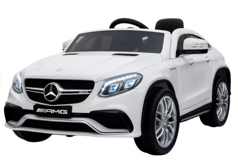 Auto na Akumulator Mercedes GLE63 Coupe Biały Auto na Akumulator Mercedes GLE63 Coupe Biały
