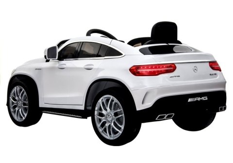 Auto na Akumulator Mercedes GLE63 Coupe Biały Auto na Akumulator Mercedes GLE63 Coupe Biały