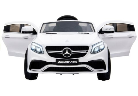 Auto na Akumulator Mercedes GLE63 Coupe Biały Auto na Akumulator Mercedes GLE63 Coupe Biały