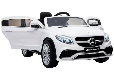 Auto na Akumulator Mercedes GLE63 Coupe Biały Auto na Akumulator Mercedes GLE63 Coupe Biały