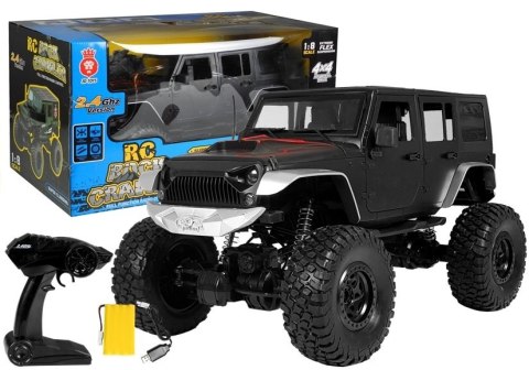 Auto Zdalnie Sterowane Jeep Gigant 1:8 Czarny Auto Zdalnie Sterowane Jeep Gigant 1:8 Czarny