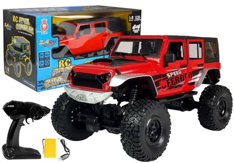 Auto Zdalnie Sterowane Jeep Gigant 1:8 Czerwone Auto Zdalnie Sterowane Jeep Gigant 1:8 Czerwone