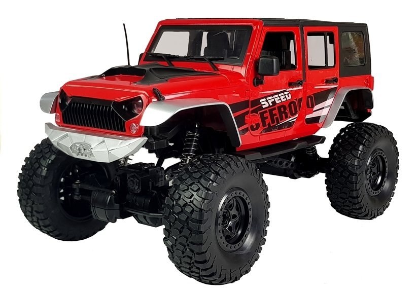 Auto Zdalnie Sterowane Jeep Gigant 1:8 Czerwone Auto Zdalnie Sterowane Jeep Gigant 1:8 Czerwone