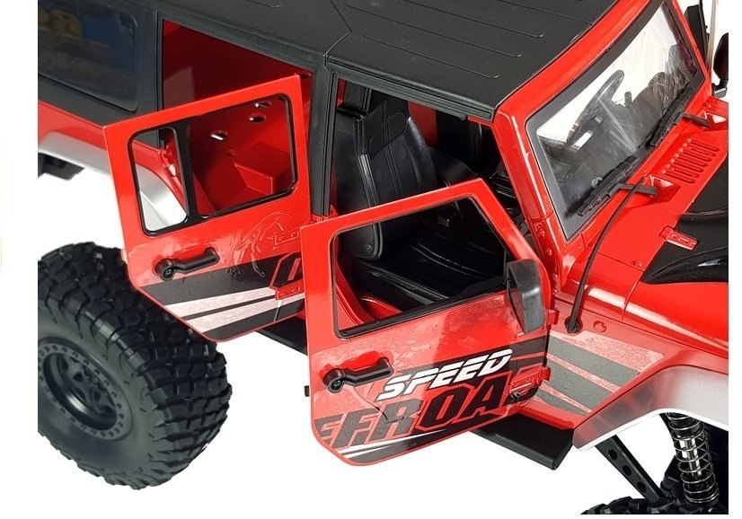Auto Zdalnie Sterowane Jeep Gigant 1:8 Czerwone Auto Zdalnie Sterowane Jeep Gigant 1:8 Czerwone