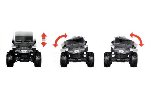 Auto Zdalnie Sterowane Jeep Gigant 1:8 Czerwone Auto Zdalnie Sterowane Jeep Gigant 1:8 Czerwone