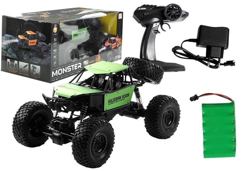 Auto Zdalnie Sterowane Monster Truck na resorach Zielony Auto Zdalnie Sterowane Monster Truck na resorach Zielony