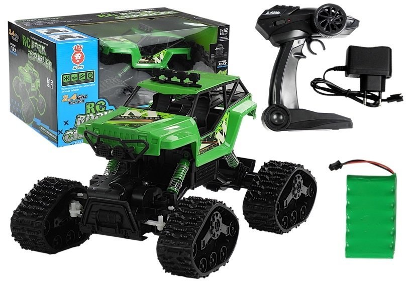 Auto Zdalnie Sterowane R/C 1:12 Zielony Auto Zdalnie Sterowane R/C 1:12 Zielony