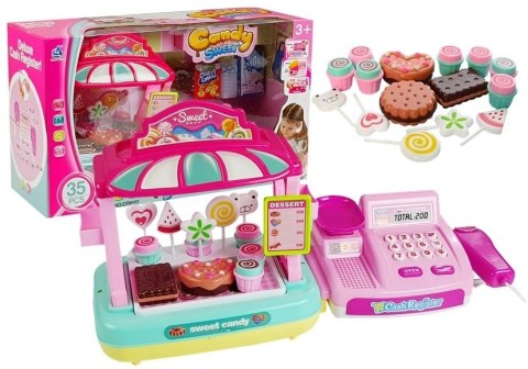 Kasa Fiskalna + Stragan Słodkości Candy shop 35PCS Kasa Fiskalna + Stragan Słodkości Candy shop 35PCS