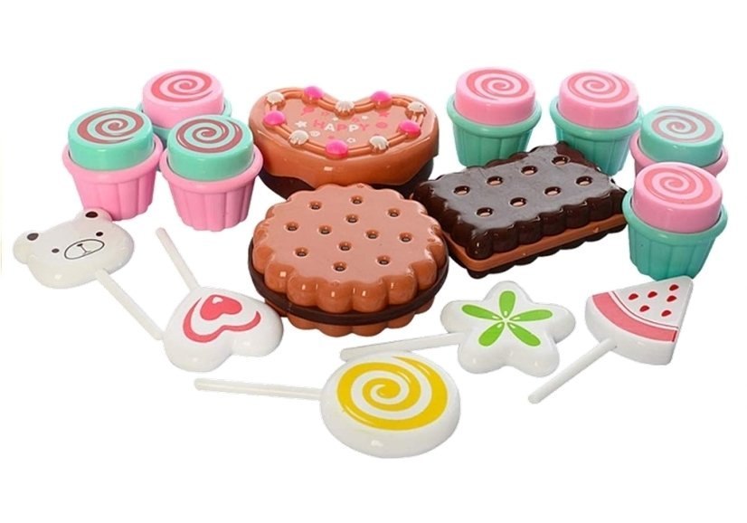 Kasa Fiskalna + Stragan Słodkości Candy shop 35PCS Kasa Fiskalna + Stragan Słodkości Candy shop 35PCS