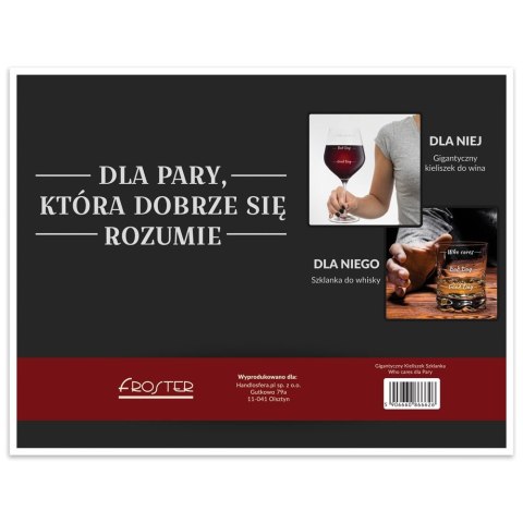 Gigantyczny Kieliszek Szklanka Who cares dla Pary Gigantyczny Kieliszek Szklanka Who cares dla Pary