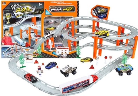 Tor Samochodowy Rail Racing Metalowe Autka 12km/h Tor Samochodowy Rail Racing Metalowe Autka 12km/h