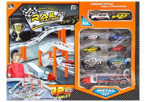 Tor Samochodowy Rail Racing Metalowe Autka 12km/h Tor Samochodowy Rail Racing Metalowe Autka 12km/h