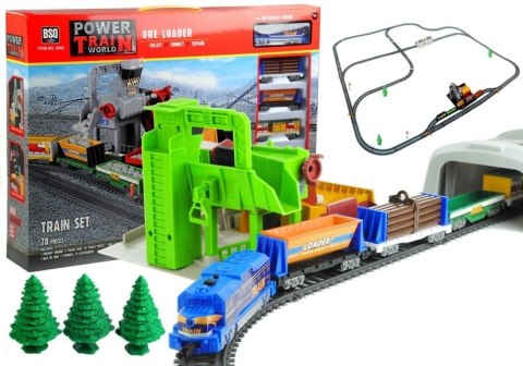 Zestaw Kopalnia Tory 1067 cm Kolejka 78 Elementów Zestaw Kopalnia Tory 1067 cm Kolejka 78 Elementów