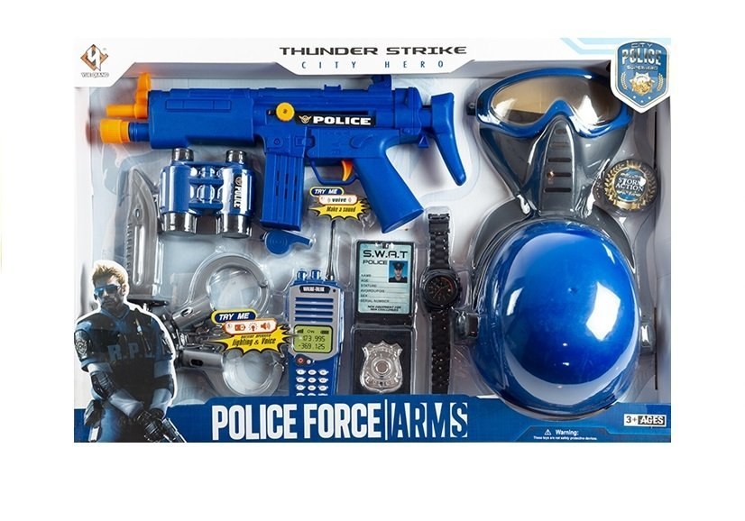 Zestaw Policjanta Stróż Prawa Akcesoria Pistolet Zestaw Policjanta Stróż Prawa Akcesoria Pistolet