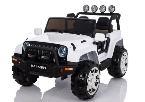 Auto na Akumulator Jeep 4x4 A999 Biały Auto na Akumulator Jeep 4x4 A999 Biały