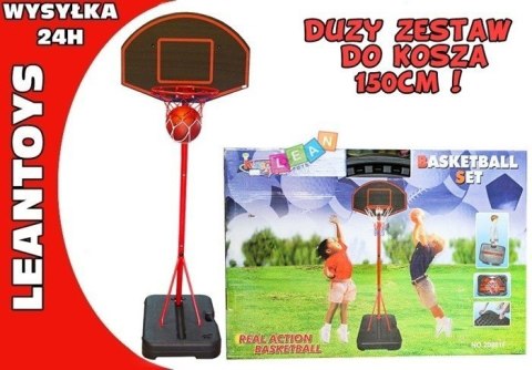 Duży Zestaw do Koszykówki + Piłka 150 CM Duży Zestaw do Koszykówki + Piłka 150 CM