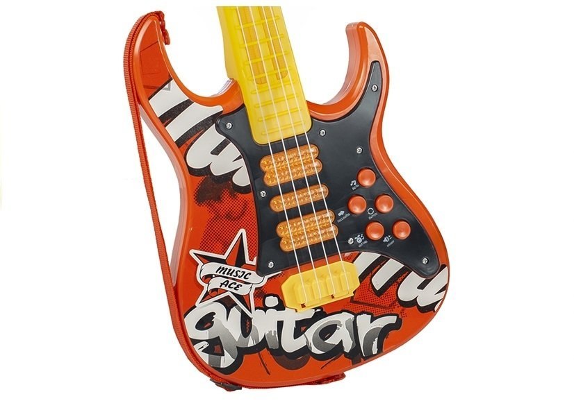 Gitara Elektryczna z Mikrofonem Struny Zabawka Gitara Elektryczna z Mikrofonem Struny Zabawka