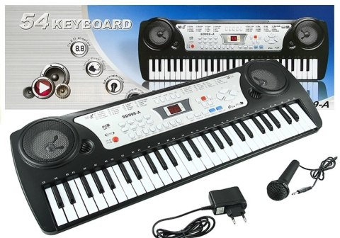 Multifunkcyjny Duży Keyboard 54 Klawisze LED Multifunkcyjny Duży Keyboard 54 Klawisze LED