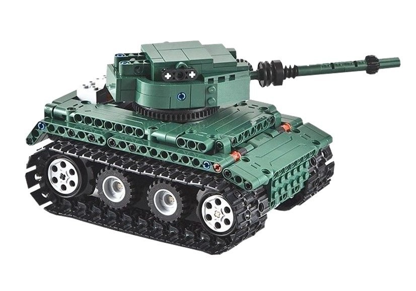 Czołg z Klocków Zdalnie Sterowany R/C 313 elementów Double E Czołg z Klocków Zdalnie Sterowany R/C 313 elementów Double E