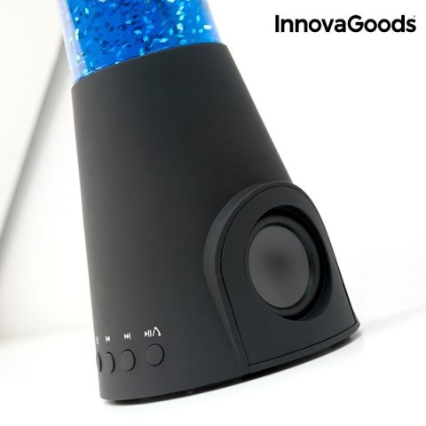 Lampka Lava Nocna Niebieska z Brokatem i Głośnikiem Bluetooth Lampka Lava Nocna Niebieska z Brokatem i Głośnikiem Bluetooth