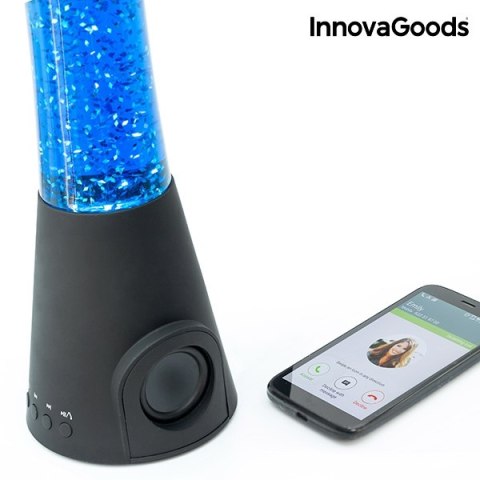 Lampka Lava Nocna Niebieska z Brokatem i Głośnikiem Bluetooth Lampka Lava Nocna Niebieska z Brokatem i Głośnikiem Bluetooth
