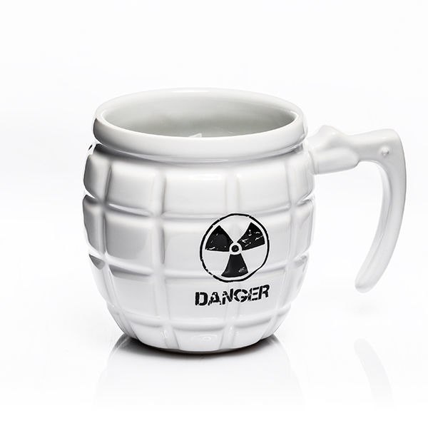 Kubek Granat DANGER Biały Kubek Granat DANGER Biały
