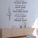 Naklejka dekoracyjna na ściane Praise God - Outlet Naklejka dekoracyjna na ściane Praise God - Outlet