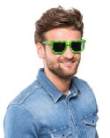 Pikselowe okulary zielone