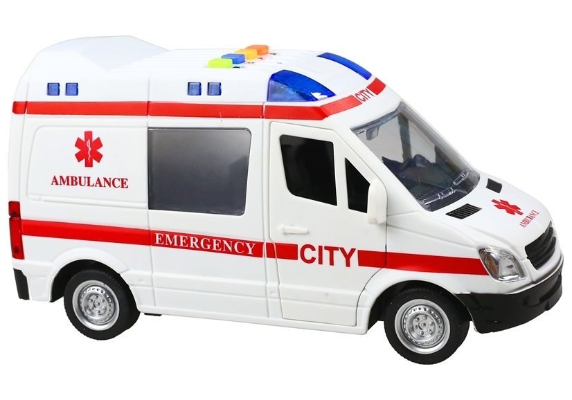 Auto Karetka Pogotowia Ambulans Efekty Gra Swieci Import Leantoys Sklep Internetowy Z Gadzetami Jagadzet Pl