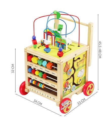 Pchacz drewniany - kostka edukacyjna Pchacz drewniany - kostka edukacyjna