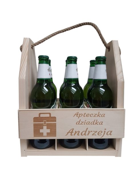 Nosidło na piwo z dowolnym grawerem - Apteczka Nosidło na piwo z dowolnym grawerem - Apteczka