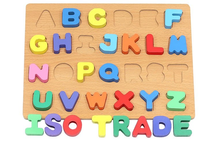 Układanka drewniana - alfabet