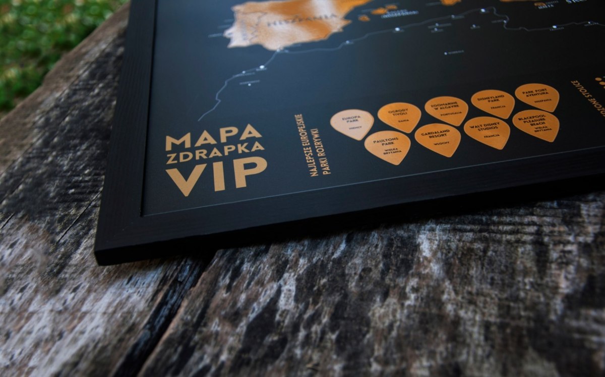 Mapa Zdrapka VIP EUROPA