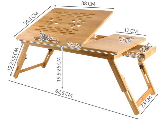 Drewniany stolik pod laptopa Drewniany stolik pod laptopa