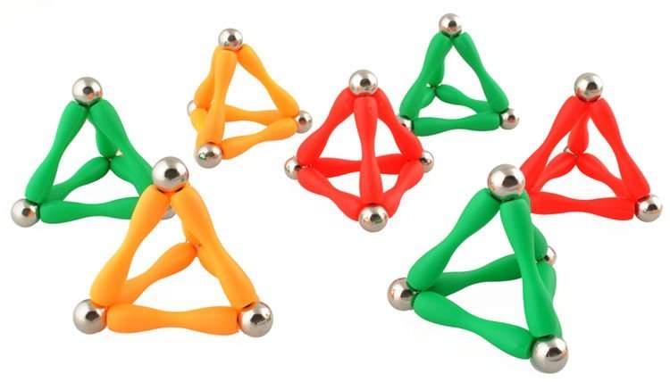 Klocki magnetyczne 3D - 130 elementów Klocki magnetyczne 3D - 130 elementów