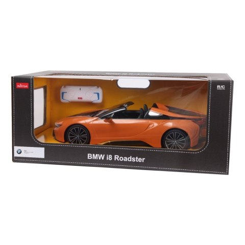 Auto R/C BMW i8 Roadster Rastar 1:14 Pomarańczowy Auto R/C BMW i8 Roadster Rastar 1:14 Pomarańczowy
