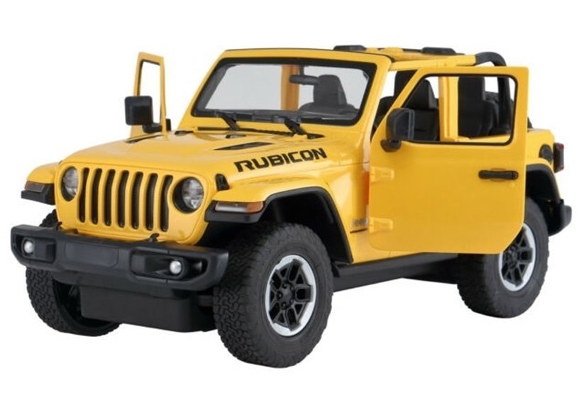 Auto R/C Jeep Wrangler Rubicon 1:14 Rastar żółty Auto R/C Jeep Wrangler Rubicon 1:14 Rastar żółty