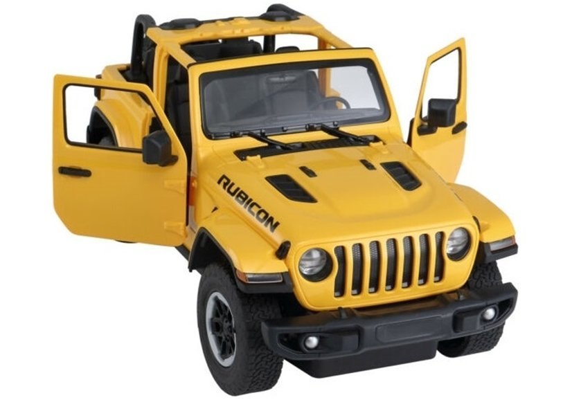 Auto R/C Jeep Wrangler Rubicon 1:14 Rastar żółty Auto R/C Jeep Wrangler Rubicon 1:14 Rastar żółty