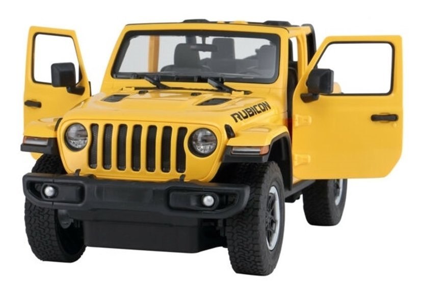 Auto R/C Jeep Wrangler Rubicon 1:14 Rastar żółty Auto R/C Jeep Wrangler Rubicon 1:14 Rastar żółty