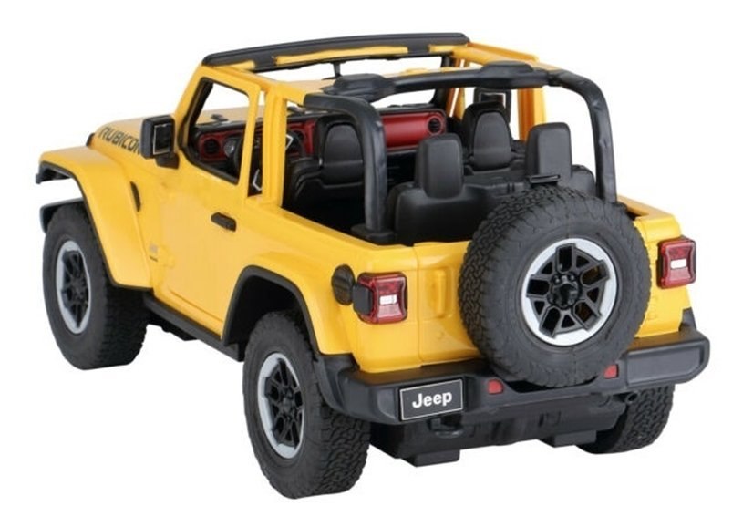 Auto R/C Jeep Wrangler Rubicon 1:14 Rastar żółty Auto R/C Jeep Wrangler Rubicon 1:14 Rastar żółty