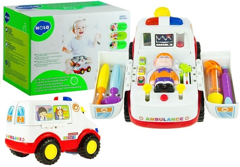 Auto na Baterie Ambulans + Pacjent Karetka Lekarz Auto na Baterie Ambulans + Pacjent Karetka Lekarz