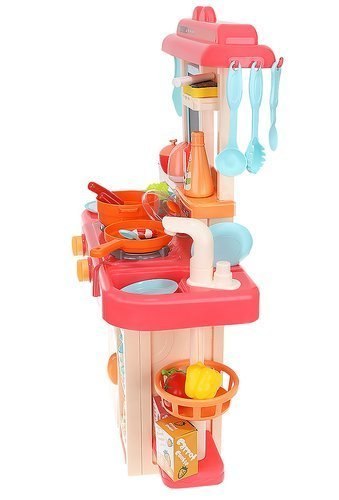 Kuchnia zabawkowa 63cm różowa + para Kuchnia zabawkowa 63cm różowa + para