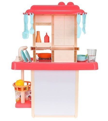 Kuchnia zabawkowa 63cm różowa + para Kuchnia zabawkowa 63cm różowa + para