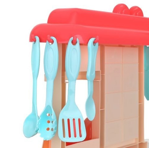 Kuchnia zabawkowa 63cm różowa + para Kuchnia zabawkowa 63cm różowa + para