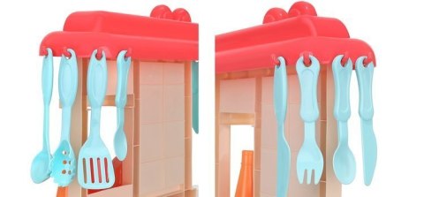 Kuchnia zabawkowa 63cm różowa + para Kuchnia zabawkowa 63cm różowa + para