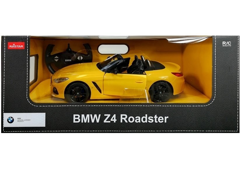 Auto R/C BMW Z4 Roadster Rastar 1:14 Żółte Auto R/C BMW Z4 Roadster Rastar 1:14 Żółte
