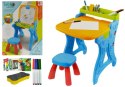 Kolorowa Tablica - Stolik do rysowania z pastelami Kolorowa Tablica - Stolik do rysowania z pastelami